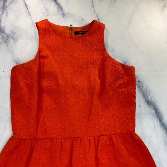 Cynthia Steffe Bright Orange Textured Dress - Picture 7 of 8